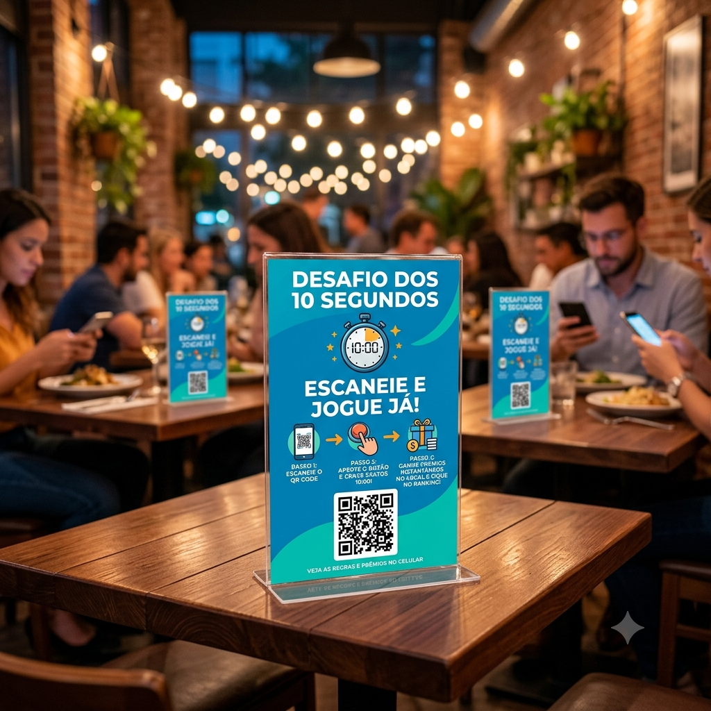 QR Code em Displays de Mesa